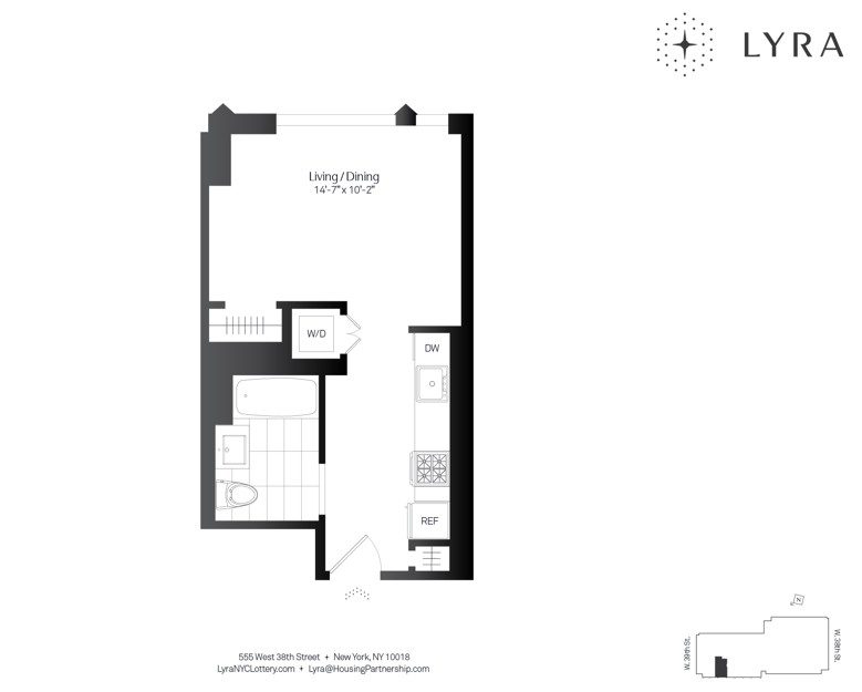 LYRA #1414 | Income-Restricted Unit | 130% AMI | Rent Stabilized